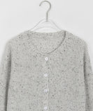 Cowzen Mix Color Round Knit Cardigan