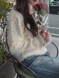 Ronnie Semi Crop Soft Fur Cardigan