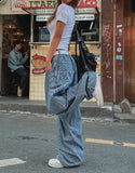 Builder Stripe Carpenter Denim Pants