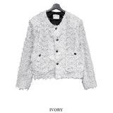 French tweed cropped jacket