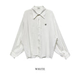 [LAN ARCHIVE] Big collar balloon linen shirt