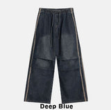 Terne Line Denim Parachute Pants