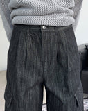 Toering non-fade denim cargo pants