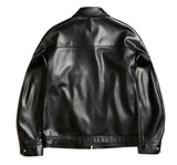 Fox Leather Overfit Single Jacket