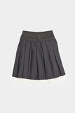 Daphne strap pleats skirt