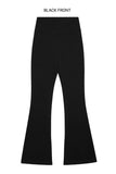 [SET]BOOTSCUT PANTS+STRIPE WAIST BAND