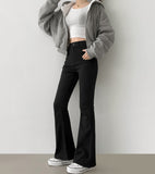 [Peach fuzz] Winter Long Length Span Long Boot Cut Cotton Pants