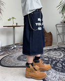 Crea Lettering Bermuda Pants