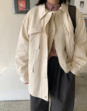 Uuni pocket collar half field jacket