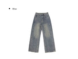 Tox Washing Cut Wide Denim Pants
