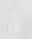 Mimur V-neck Dot Layered Off-shoulder Tee