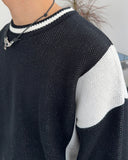 Daylan Color Matching Oversized Knit