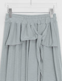 Samuni Stripe Banding Wrap Skirt Pants