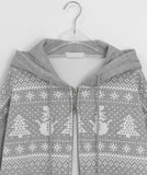 Gifun Over Two-Way Brushed Hood Zip-Up