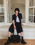 Avek tweed short sleeves jacket