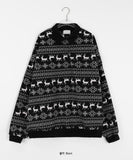 [unisex] Pikuni Nordic Fleece Collar Over Sweatshirt