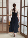 Shua Twist Wrap Bustier Long One Piece