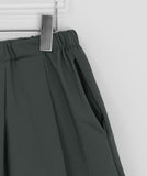 Momallo Pintuck Banding Midi Skirt