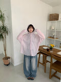 Jyujulo Washing Denim Wide Pants