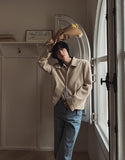 Knittle move linen blouson jacket
