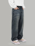 Embo Denim Wide Jeans