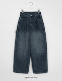 Kadeki Carpenter Wide Denim Pants