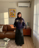 Chad Tassel Denim Long Skirt