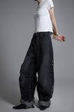 Snap Over Denim Pants