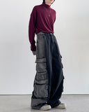 Theon Reverse Black Cargo Denim