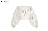 [A/M] Sea Strap Summer Bolero Cardigan