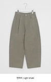 Pocol Pintuck Cotton Wide Balloon Pants