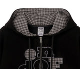 END OF TIME Applique Hooded Zip-Up