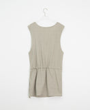 Grine Pigment String Layered Sleeveless One Piece