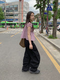 Kain Balloon Wide Cotton Cargo Banding Pants