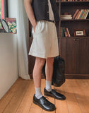 Luan Linen D-Ring Bermuda Shorts