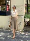 Andy Two Button Bermuda Half Slacks