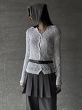 Lippy Collar Knit Cardigan
