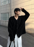 Ethnic fur cardigan