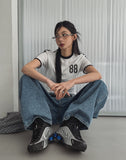 88 line crop short sleeve
