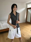 PLAIN BUCKLE SHORTS