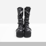 Devil Buckle Ultra Light Platform Boot Walker