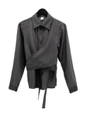 Clara Bustier Wrap Blouse