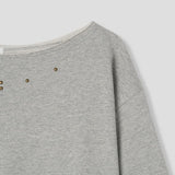 Bohem Stud Off-Shoulder Sweatshirt