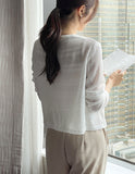 Kiet V-neck pendant knit cardigan
