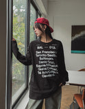 Oz Lettering Loose-Fit Long Sleeve