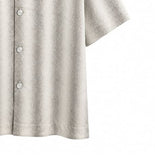 Lucen Silk Texture Open Collar Shirt
