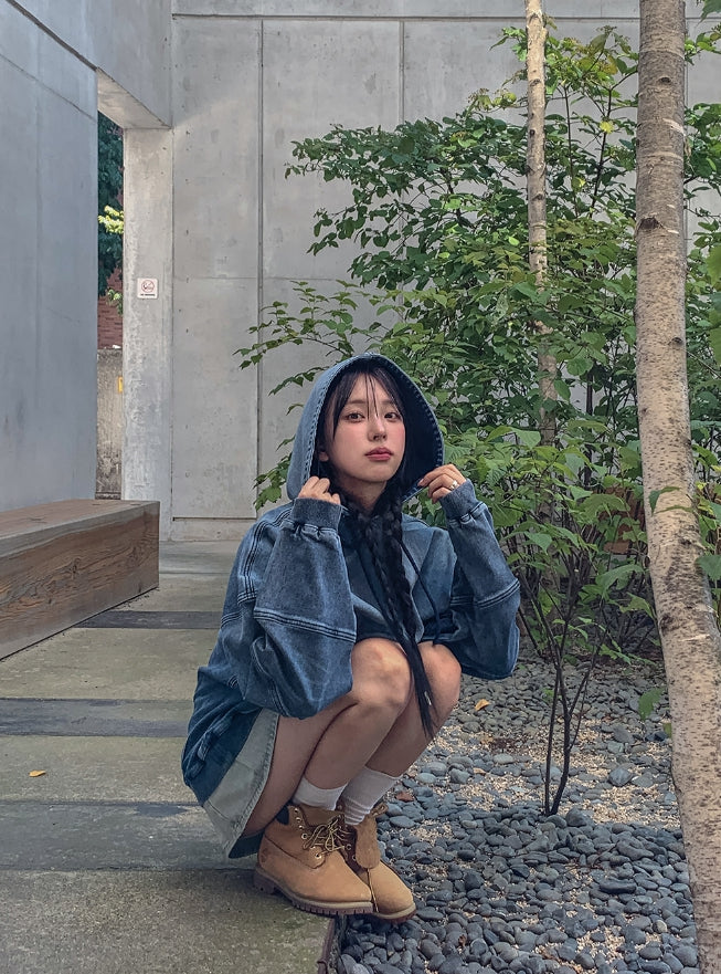 【U LAN】Gradation washing denim hoodie 0021_af8c5934-4061-45eb-bff8-