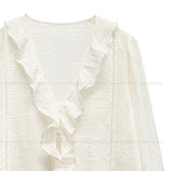 Eileen Ruffle Blouse
