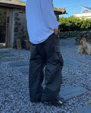 Nideion Pintuck Diagonal Cargo Pants