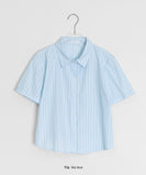 Peng Summer Seersucker Stripe Short Sleeve Shirt